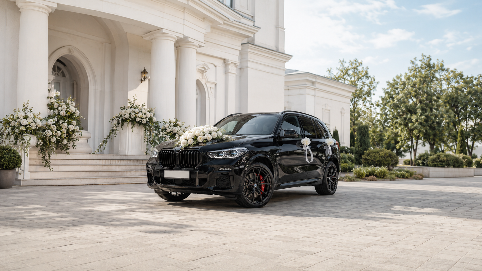 Samochód do ślubu Olesno – czarne BMW X5